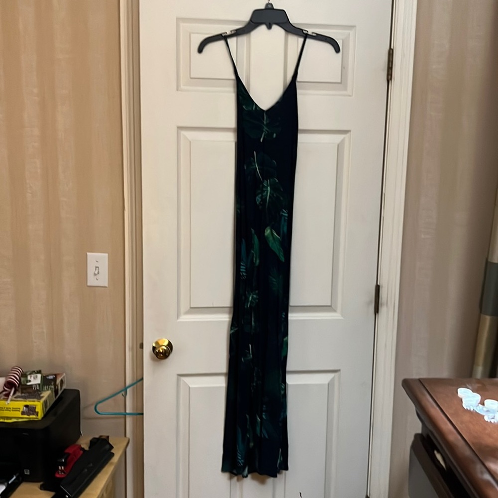 Old Navy, blue & green floral dress